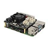 Geekworm Raspberry Pi X708 V2.0 UPS HAT(Max 5.1V 6A) with Power Management & Safe Shutdown & Auto Power On & Power Loss Detection Function