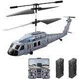 BOCGRCTY RC-helikopter, RC-helikopter med HD-kamera, 6-axligt gyroskop, RC-helikopter med gestsensor, funktion för att undvika hinder, 2,4 GHz RC-helikopter, present till vuxna och barn