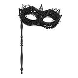 SOIMISS 5 St Spets handmask halloween mask maskeradmask mask för dansboll semester mask cosplay mask dam mask utgöra Kläder Tillbehör smink älskare handhållen pinne plast
