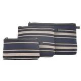 Ceannis - Väska Cosmetic Blue Stripe (STORLEK: Medium)
