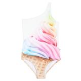Molo Nai printed one-shoulder swimsuit - multicoloured - Y 6