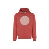 STONE ISLAND JUNIOR KIDS COMPASS PULLOVER HOODIE Size: 6, colour: RED
