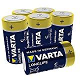 VARTA Longlife C (LR14) är ett alkaliskt batteri i 6 – idealisk för fjärrkontroll radio väckarklocka och klocka