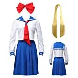 MANMICOS USA storlek anime Sailo Venus cosplay kostym halloween kvinnor blå sjöman kostym, BLÅ, 3XS