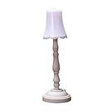 ABNMJKI Bordslampa Mini retro night light bedside dormitory bedroom eye protection lamp (Color : White shell)