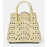 AlaÃÂ¯a Mina 16 Vienne Wave leather tote bag - yellow - One size fits all