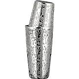 Cocktail Shaker rostfritt stål Boston Shaker Tin med etsat mönster Martini Drink Shaker Professional