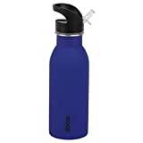 Décor Snap n Seal Soft Touch flaska i rostfritt stål | läckagesäker, blå, 500 ml, 228841-006