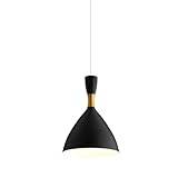 Modern taklampa, taklampa i industriell stil med lampskärm i matt svart finish, hängande mini ljuskrona för köksö diskbänk Matsalsbar