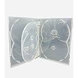 50 x CD DVD-/BLU RAY 14 mm klar DVD 6-vägs fodral för 6 Disc – Dragon Trading® märkt