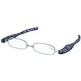 vikbara läsglasögon/-hjälp med mönster – PODREADER FINE ZEBRAPRINT +2,50 dpt