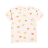 Tinycottons Printed cotton-blend jersey T-shirt - pink - 140