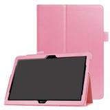 Huawei Mediapad T3 10 9.6 "Läderfodral m. Flip Stand Pink