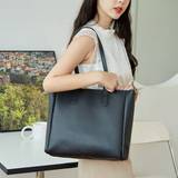 SHEIN Fashion Retro Large Capacity Shoulder Bag, PU Leather Solid Color Large Capacity Tote Bag, Vagabond Bag, Work Bag, Suitable For Work, Go Shopping, Tra