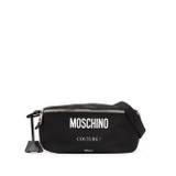 Moschino - midjeväska med logotyp - herr - läder/polyester - one size - Svart