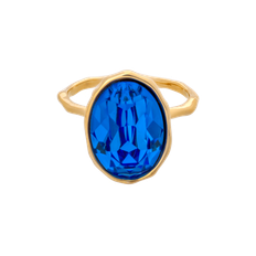 Lily And Rose Astrid Oval Ring - Sapphire 30534 (Guld)