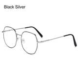 Anti-blått ljus glasögon - Type 3- Black Silver