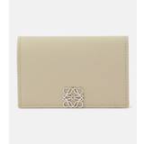 Loewe Anagram leather card holder - neutrals - One size fits all