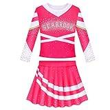 Cheerleader Outfit för flickor | Söt halloween cheerleader kostymuniform med flera storlekar | Girls Zombies Cosplay Cosplay Outfits för Halloween Lingjiong
