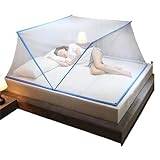BTAISYDE Fällbart myggnät myggnät för dubbel golvlös säng bärbar säng myggnät resetält myggnät, A, 80 x 190 x 80 cm