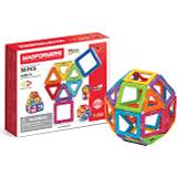 Magformers 30-Piece Magnetic Tiles Toy. STEM Set. Educational Teaching Resource With 18 Squares And 12 Triangles. Magnetic Building Blocks For Children Aged 3+. Makes 2D Nets and 3D.