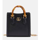Gucci Gucci Diana Micro leather tote bag - black - One size fits all
