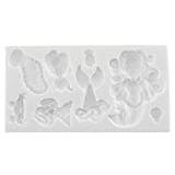 Wonder Cakes av Silikomart 71.006.87.0096 SLK 1006 vit sjöjungfru silikonform för 4 x 12 x 25,5 cm