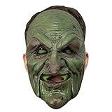 Ghoulish Productions - Trollkarlmask, Moving Line Mouth, Robust latex mask, handmålade, Halloween, Carnival Parade, Kostymfest, En storlek vuxen
