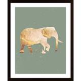 Sage Green Gold Elephants 2 Poster - 40X50P