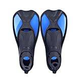 Dykning fenor Unisex simdykning fenor Mjuka Snorkelkläder for vuxna- Aqua Skor Sporttillbehör ( Color : Blue , Size : Black )