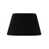 Lampskärm, oval, 45 cm, svart, polyester