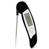 Digital stektermometer/Effektiv termometer med hög exakthet, Celsius och Fahrenheit, LCD Display/Mätsticka i rostfritt stål