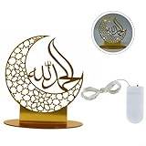 Festlig akrylmåne Eid Mubarak dekoration bordsdekor ihålig design (009)