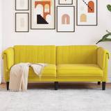 Soffa 2-sits gul sammet