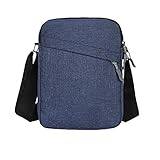 jonam Man väska 2022 Men's Messenger Bag Crossbody Shoulder Bags Men Small Sling Pack For Work Business Waterproof Oxford Packs Satchel Purse (Color : Blu)