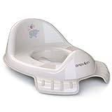 BABYLON Flipper Toalettsits för barn halkfri ergonomisk. Babyträning med handtag och krok. Barnstol för flickor och pojkar. Toalettstol barn, babytillbehör grå