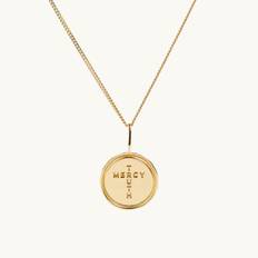 CROSS COIN NECKLACE GOLD - 76 CM