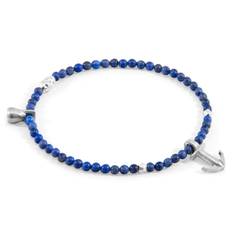 Blue Dumortierite Tropic Silver and Stone Bracelet