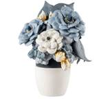 Lladró - vas med blommor porslin skulptur - unisex - porslin - one size - Blå