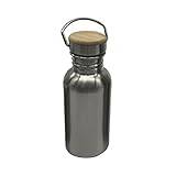 OUIPOPPO Vattenkopp Portable Stainless Steel Water Bottle with handle Sports Flasks Travel Cycling Hiking Camping Bottle