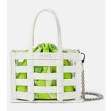 Pucci Cage Mini leather and silk tote bag - multicoloured - One size fits all