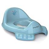 BABYLON Flipper Toalettsits för barn halkfri ergonomisk. Babyträning med handtag och krok. Barnstol för flickor och pojkar. Toalettsits Barn, Babytillbehör Blå