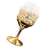 COLLBATH Europeisk Metall Smidd Vitvinsbägare Hem Kreativ Sprit Glas Bägare Vinglas Whiskyglas Glas Bägare För Vin Drycker Bägare Dekorativ Bägare