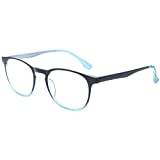 Sommarglasögon MiAMI färdiga läsglasögon i plast med chic gradient i turkos + 3,00 dpt