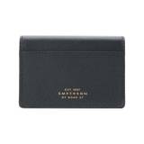 Smythson - plånbok med tryckknapp - unisex - kalvskinn - one size - Svart