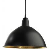 Classic taklampa svart/guld Ø35cm, PR Home