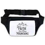 Faith Can Move Mountains midjeväska midjeväska midjeväska vit, Vitt, En storlek