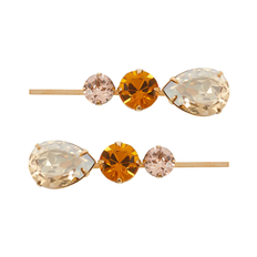 Jennifer Behr Aileen set of 2 hair clips - orange - One size fits all