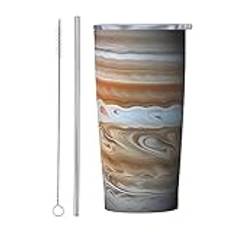 STejar Jupiter Landskapskopp med lock 20 oz rostfritt stål dubbel vägg vakuumisolerade glas kaffe resemugg födelsedag julkoppar för