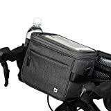 Rhinowalk Cykelkorg, lunchbox isolerad cykelstyre väska cykel framväska kameraväska handväska telefonväska med pekskärm axelrem professionella cykeltillbehör